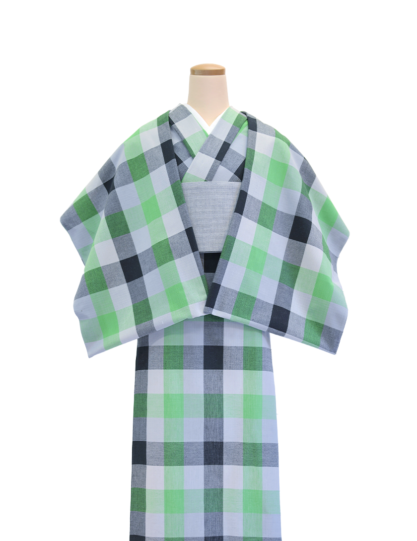 先染め】デジタルズ 片貝木綿 – mono-kimono - 紺仁