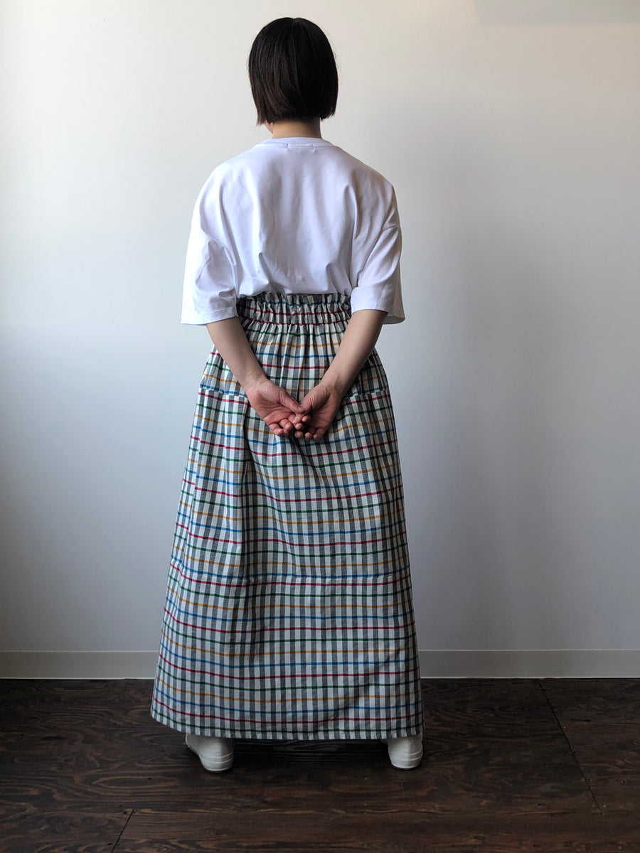 こころ躍るスカート 【オリンピアチェック】 – mono-kimono - 紺仁