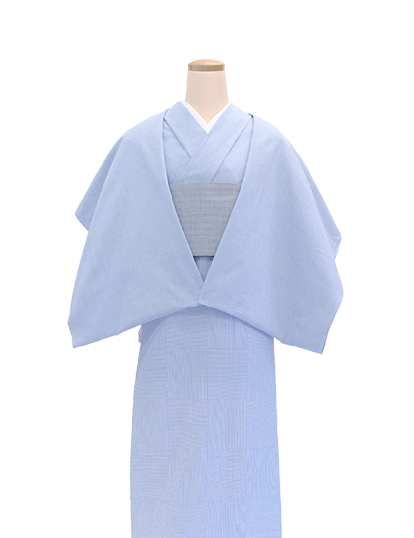 先染め】シエルブルー 片貝木綿 – mono-kimono - 紺仁 先染め】シエルブルー 片貝木綿 – mono-kimono - 紺仁